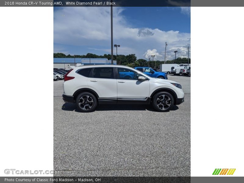 White Diamond Pearl / Black 2018 Honda CR-V Touring AWD