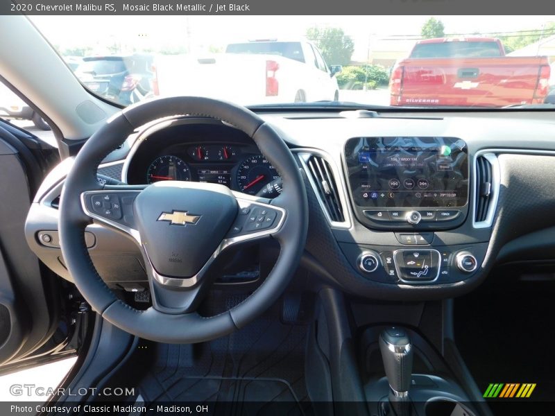 Mosaic Black Metallic / Jet Black 2020 Chevrolet Malibu RS
