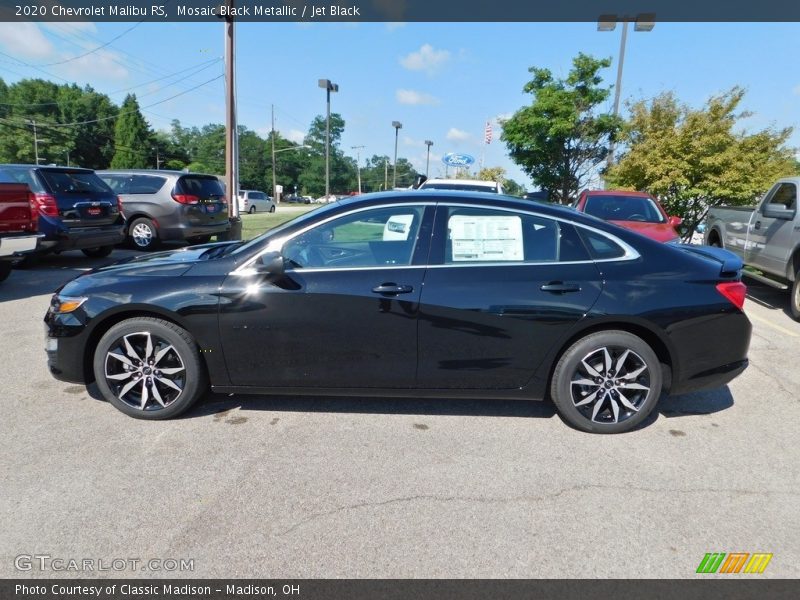 Mosaic Black Metallic / Jet Black 2020 Chevrolet Malibu RS