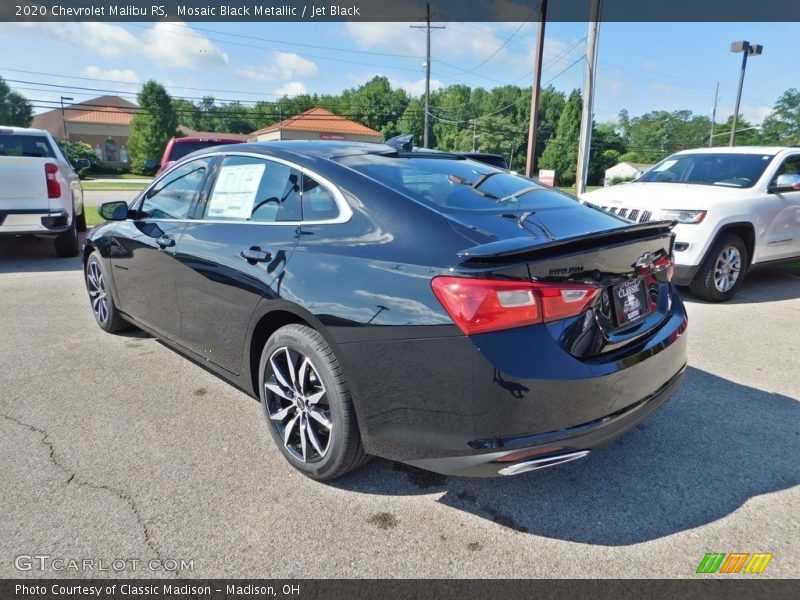 Mosaic Black Metallic / Jet Black 2020 Chevrolet Malibu RS