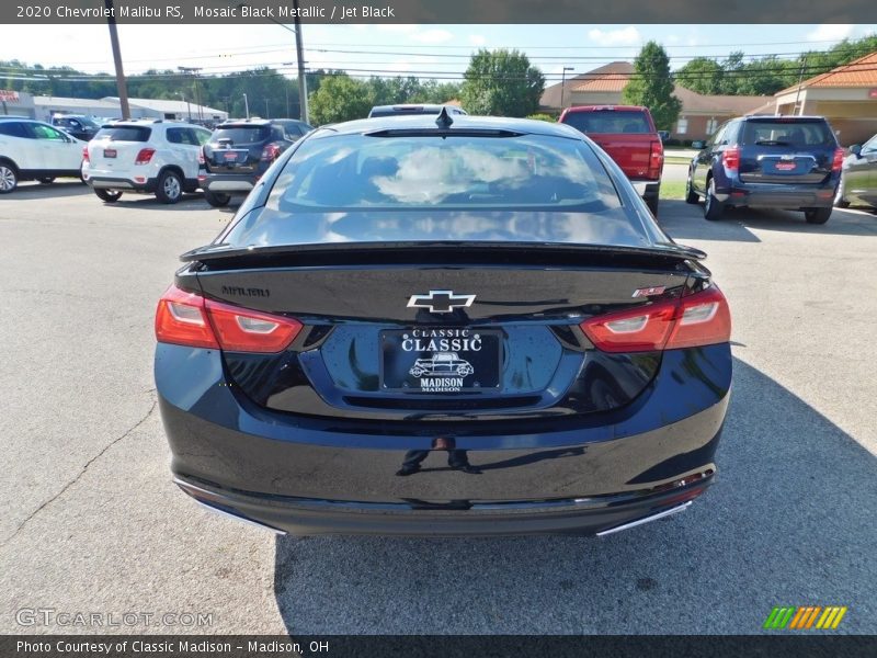 Mosaic Black Metallic / Jet Black 2020 Chevrolet Malibu RS