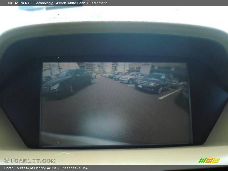 Aspen White Pearl / Parchment 2008 Acura MDX Technology