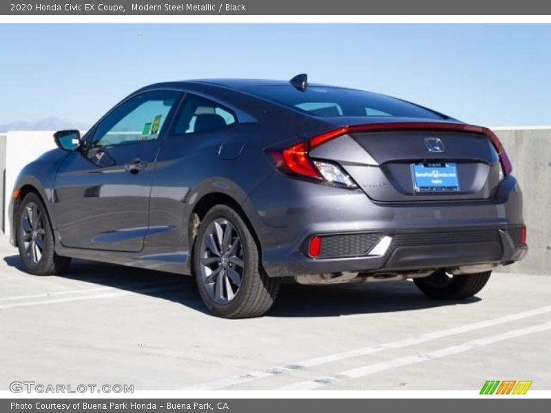Modern Steel Metallic / Black 2020 Honda Civic EX Coupe