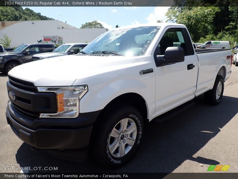 Oxford White / Medium Earth Gray 2020 Ford F150 XL Regular Cab 4x4