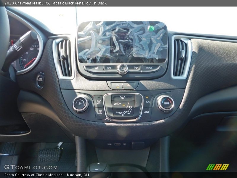 Mosaic Black Metallic / Jet Black 2020 Chevrolet Malibu RS