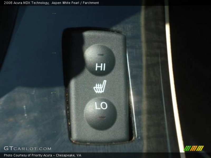 Aspen White Pearl / Parchment 2008 Acura MDX Technology