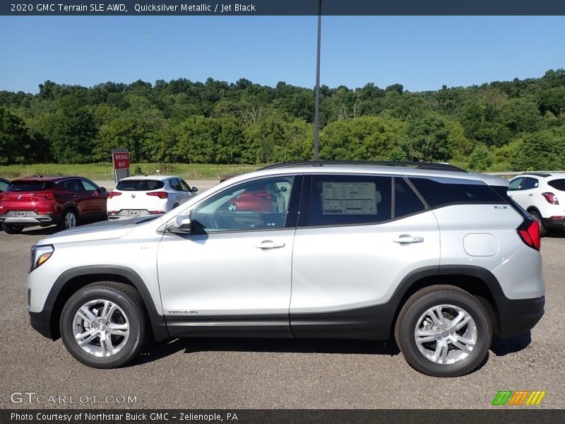 Quicksilver Metallic / Jet Black 2020 GMC Terrain SLE AWD