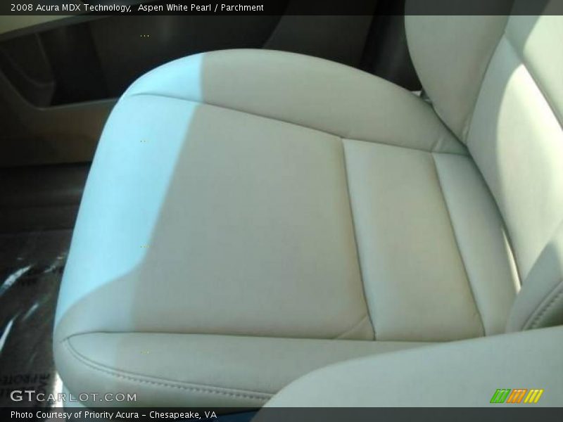 Aspen White Pearl / Parchment 2008 Acura MDX Technology