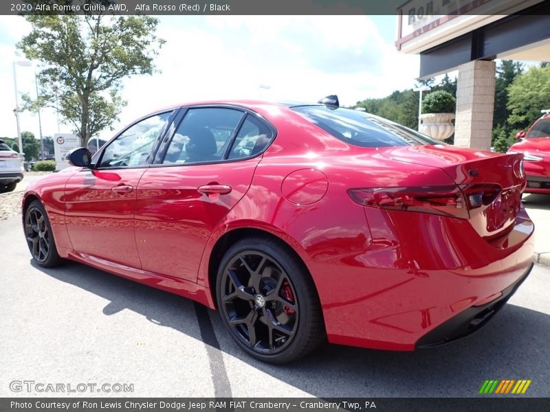 Alfa Rosso (Red) / Black 2020 Alfa Romeo Giulia AWD