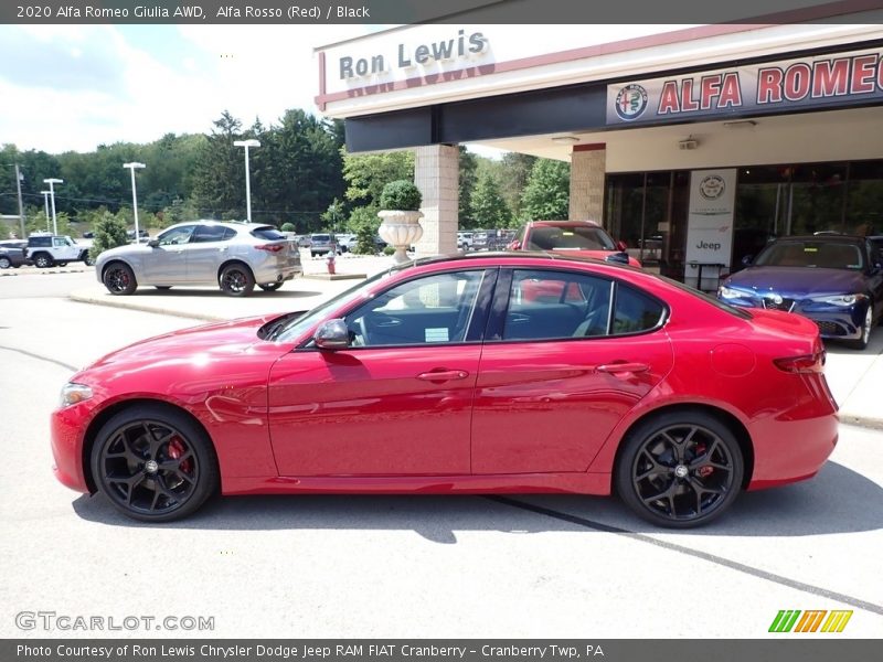 Alfa Rosso (Red) / Black 2020 Alfa Romeo Giulia AWD