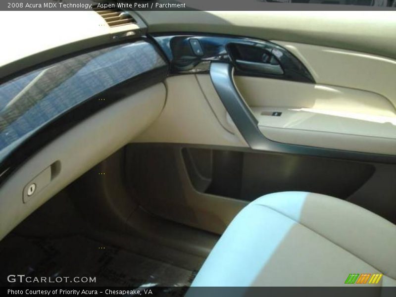 Aspen White Pearl / Parchment 2008 Acura MDX Technology