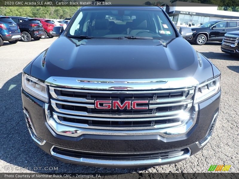 Carbon Black Metallic / Jet Black 2020 GMC Acadia SLE AWD
