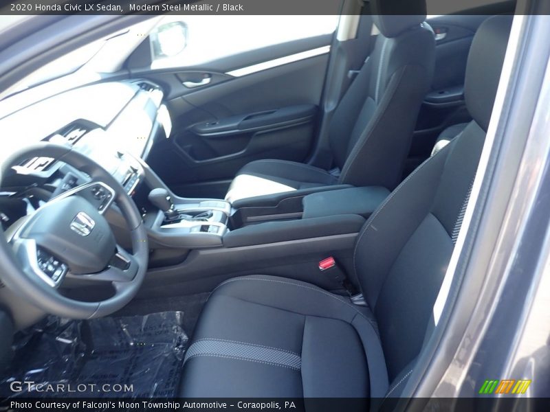 Modern Steel Metallic / Black 2020 Honda Civic LX Sedan