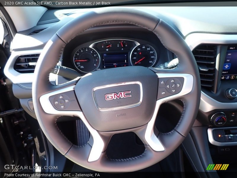 Carbon Black Metallic / Jet Black 2020 GMC Acadia SLE AWD