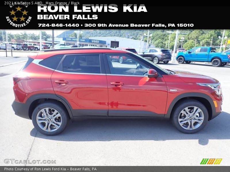 Mars Orange / Black 2021 Kia Seltos S AWD