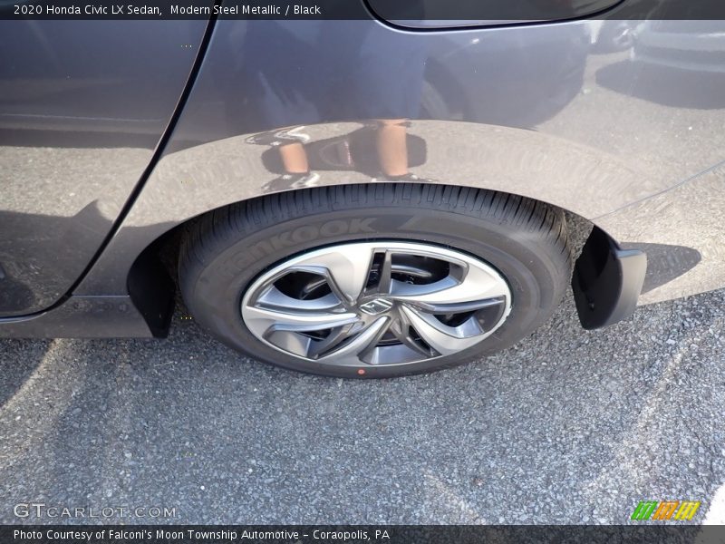 Modern Steel Metallic / Black 2020 Honda Civic LX Sedan