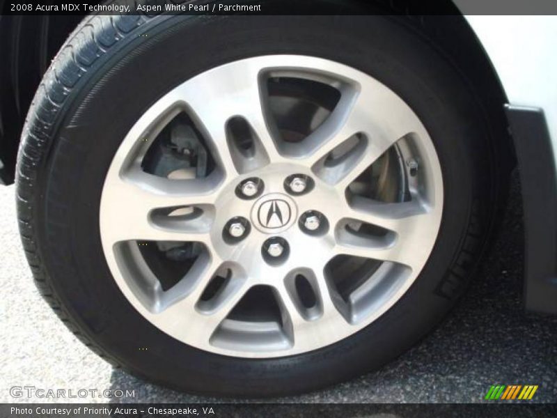 Aspen White Pearl / Parchment 2008 Acura MDX Technology