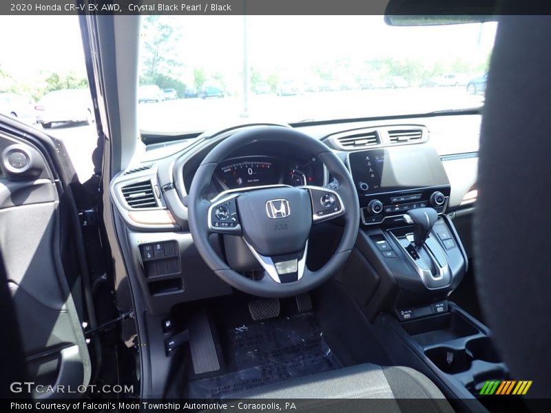 Crystal Black Pearl / Black 2020 Honda CR-V EX AWD