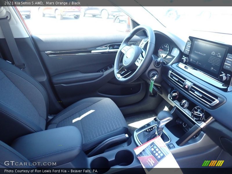 Mars Orange / Black 2021 Kia Seltos S AWD