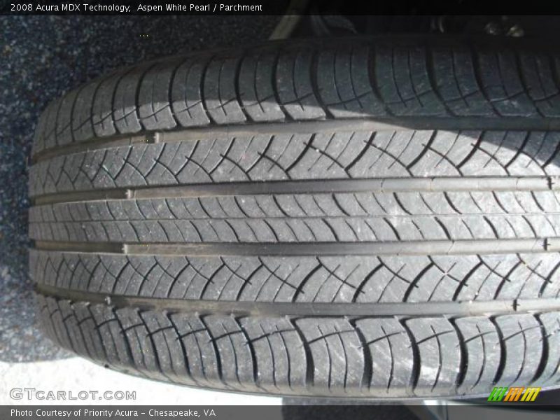 Aspen White Pearl / Parchment 2008 Acura MDX Technology