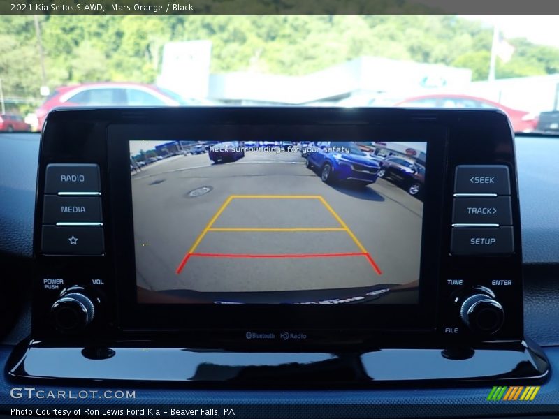 Mars Orange / Black 2021 Kia Seltos S AWD