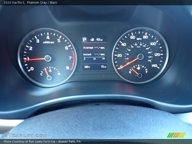 Phantom Gray / Black 2020 Kia Rio S