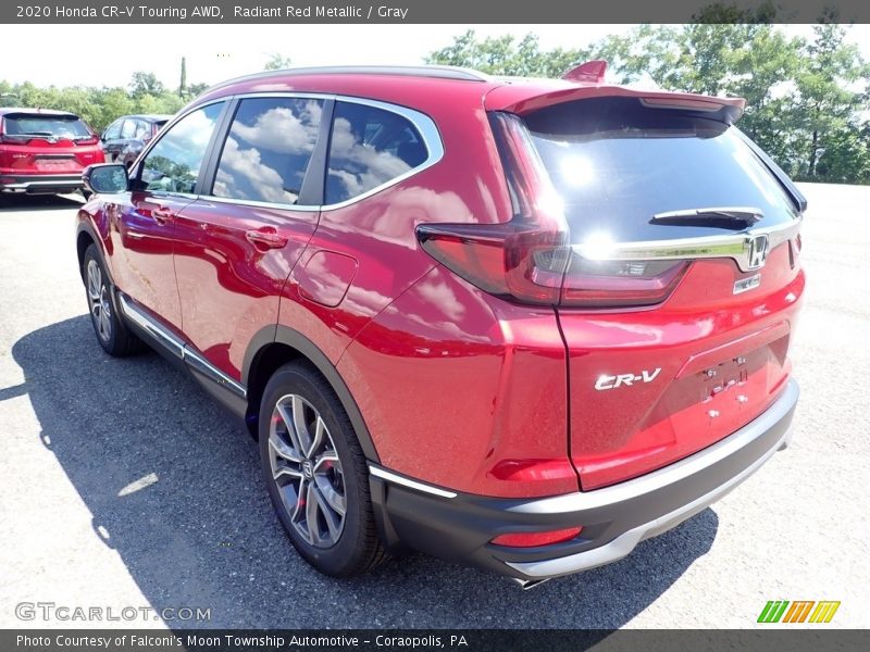 Radiant Red Metallic / Gray 2020 Honda CR-V Touring AWD