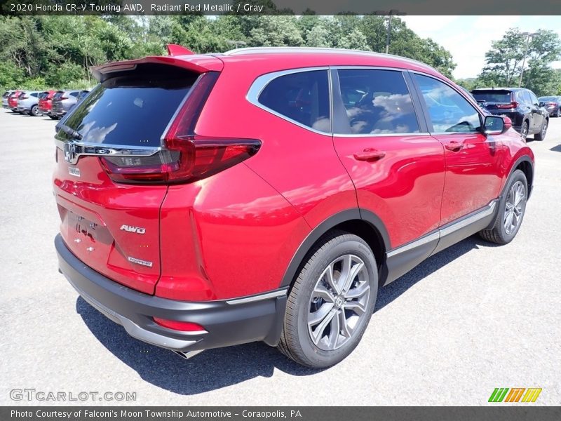 Radiant Red Metallic / Gray 2020 Honda CR-V Touring AWD