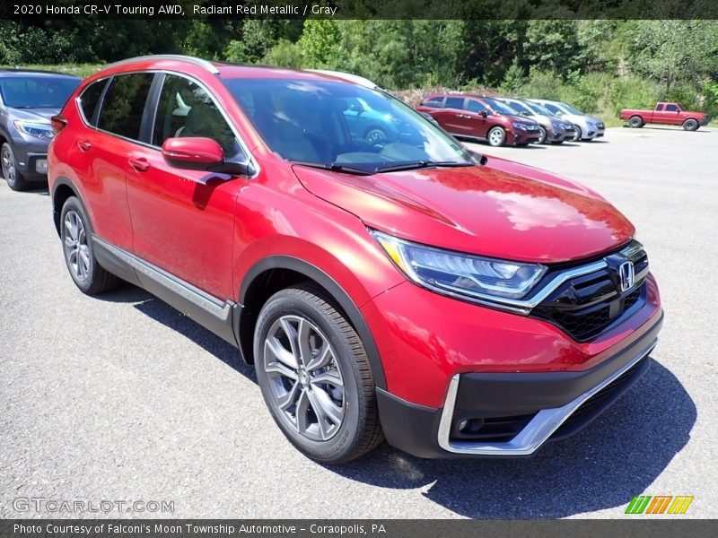 Radiant Red Metallic / Gray 2020 Honda CR-V Touring AWD