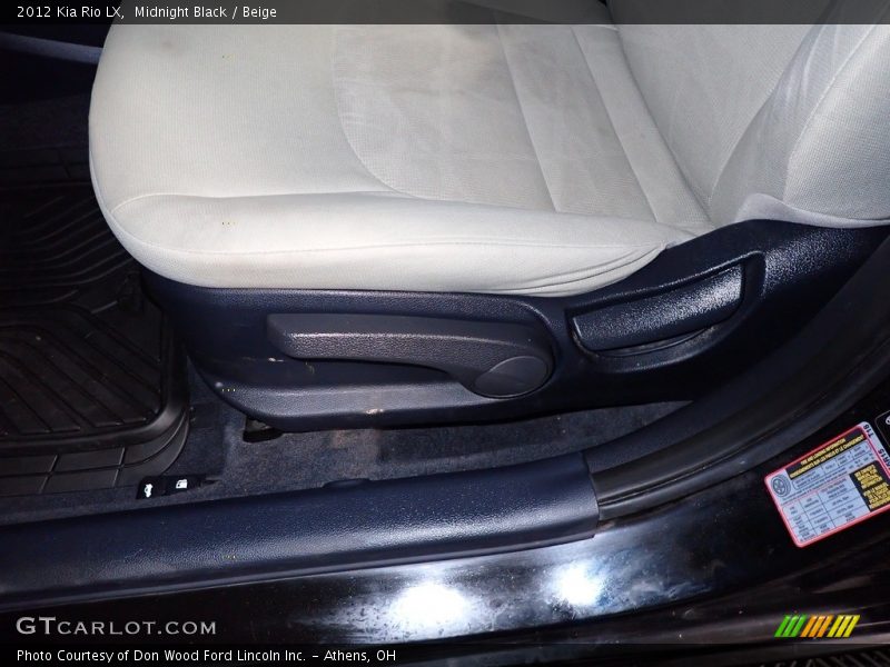 Midnight Black / Beige 2012 Kia Rio LX