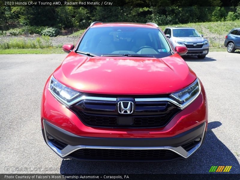 Radiant Red Metallic / Gray 2020 Honda CR-V Touring AWD