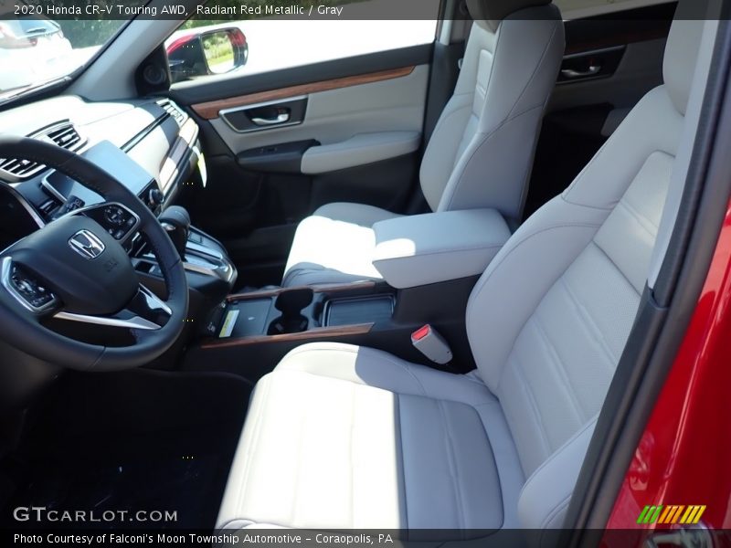 Radiant Red Metallic / Gray 2020 Honda CR-V Touring AWD