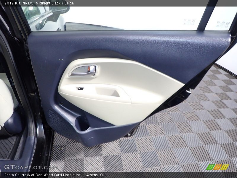 Midnight Black / Beige 2012 Kia Rio LX