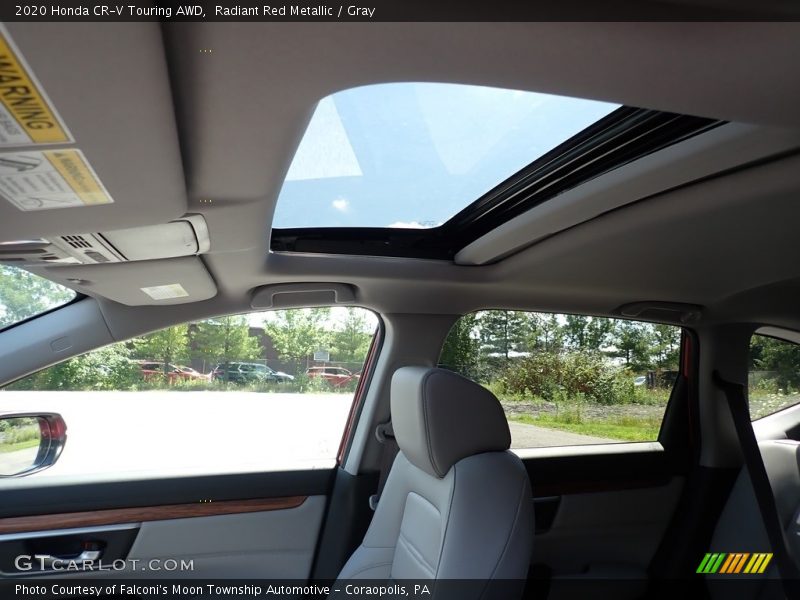 Radiant Red Metallic / Gray 2020 Honda CR-V Touring AWD