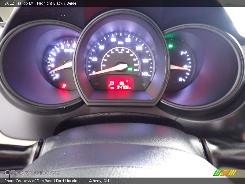 Midnight Black / Beige 2012 Kia Rio LX