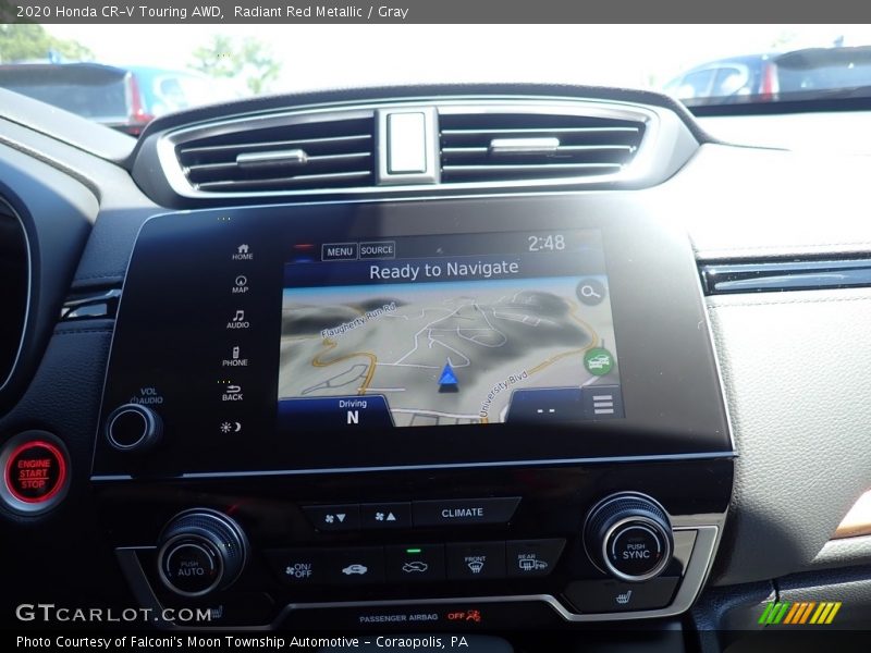 Radiant Red Metallic / Gray 2020 Honda CR-V Touring AWD