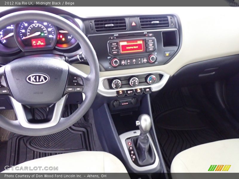 Midnight Black / Beige 2012 Kia Rio LX