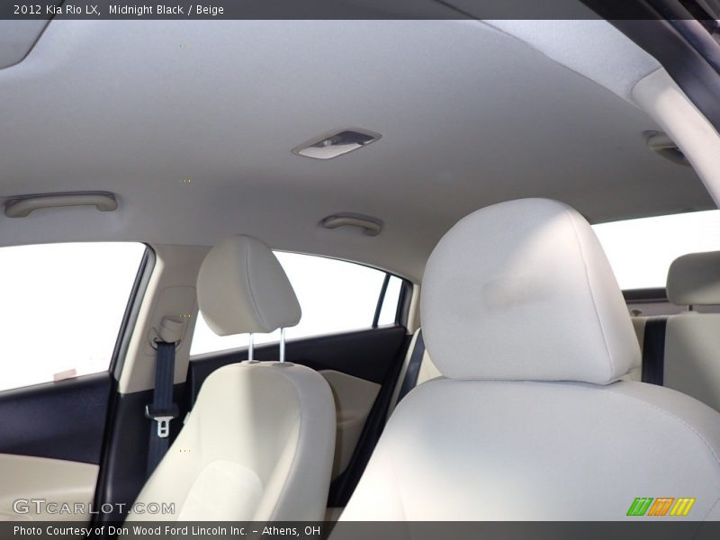 Midnight Black / Beige 2012 Kia Rio LX