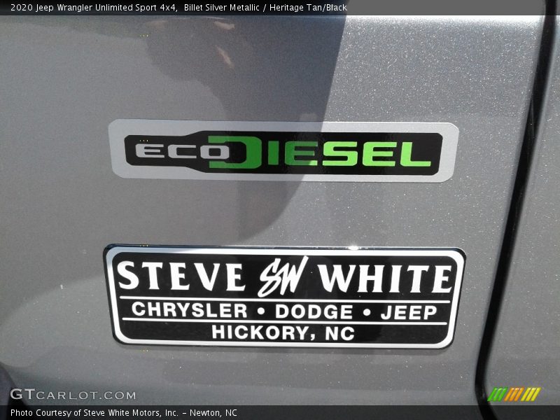 Billet Silver Metallic / Heritage Tan/Black 2020 Jeep Wrangler Unlimited Sport 4x4