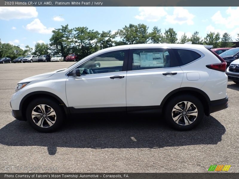 Platinum White Pearl / Ivory 2020 Honda CR-V LX AWD