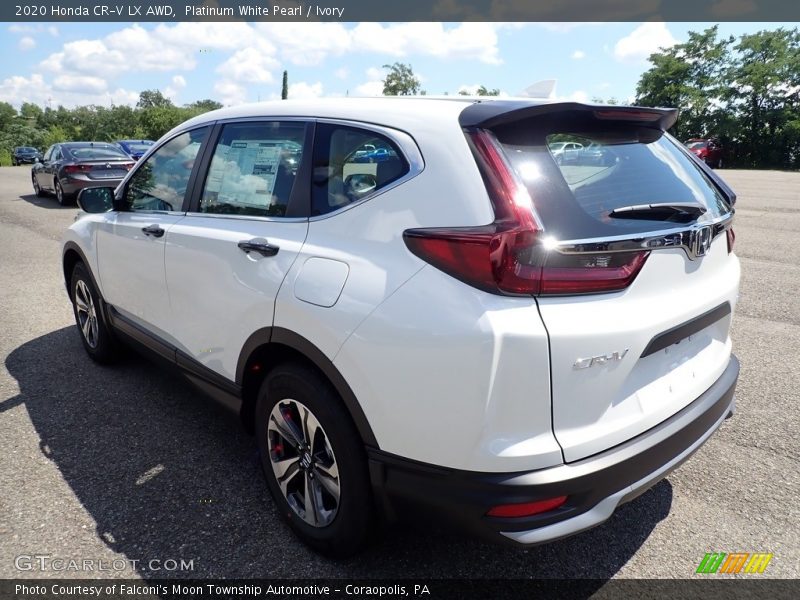 Platinum White Pearl / Ivory 2020 Honda CR-V LX AWD