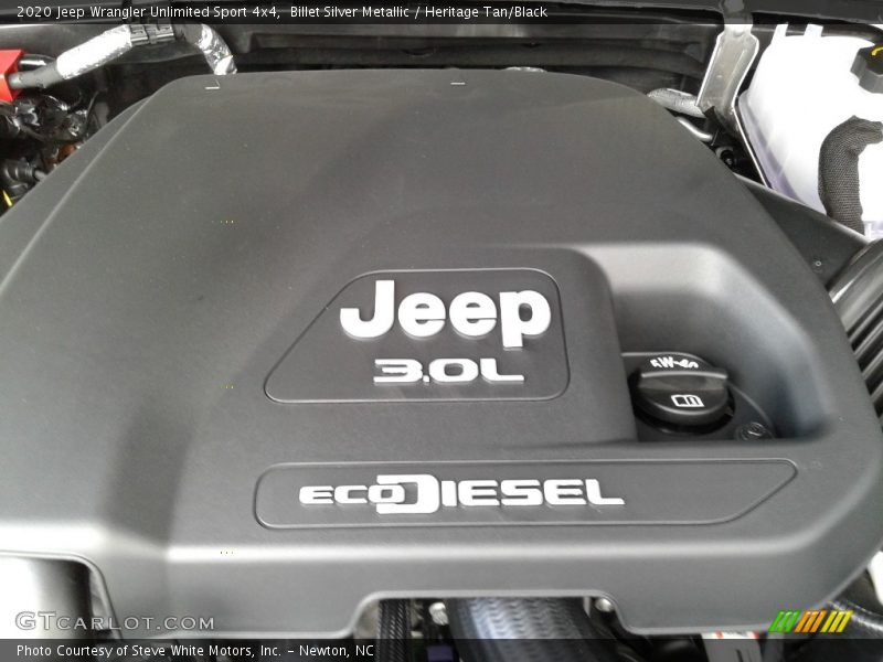  2020 Wrangler Unlimited Sport 4x4 Engine - 3.0 Liter DOHC 24-Valve Turbo-Diesel V6