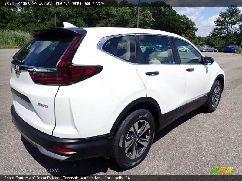 Platinum White Pearl / Ivory 2020 Honda CR-V LX AWD