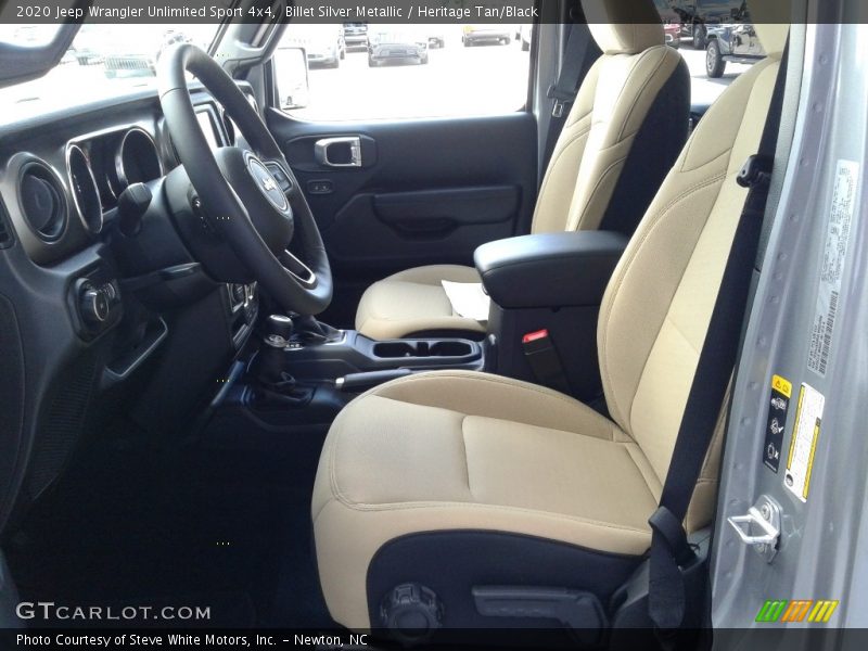 Front Seat of 2020 Wrangler Unlimited Sport 4x4