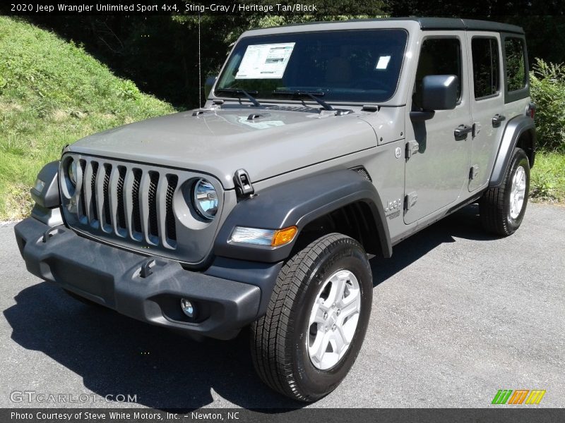 Sting-Gray / Heritage Tan/Black 2020 Jeep Wrangler Unlimited Sport 4x4