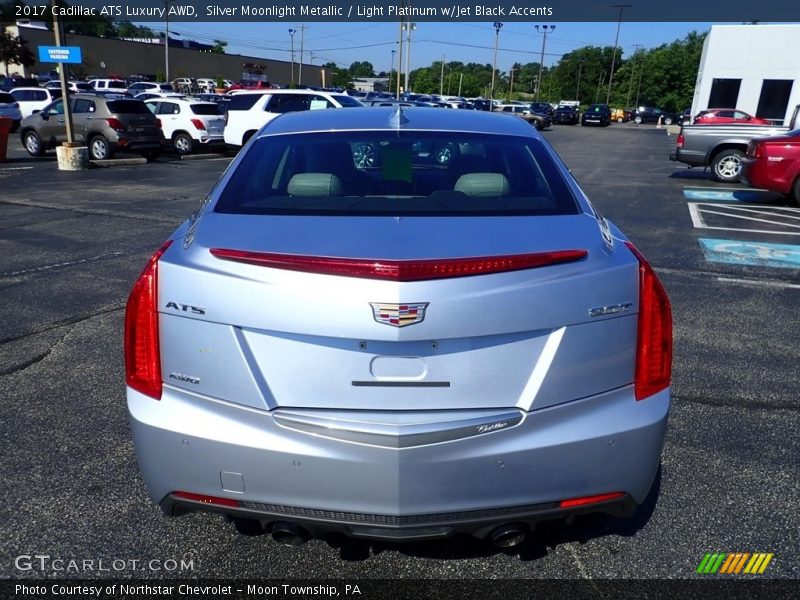 Silver Moonlight Metallic / Light Platinum w/Jet Black Accents 2017 Cadillac ATS Luxury AWD