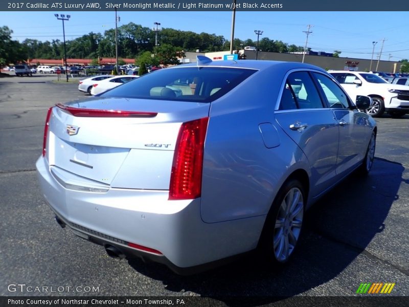 Silver Moonlight Metallic / Light Platinum w/Jet Black Accents 2017 Cadillac ATS Luxury AWD
