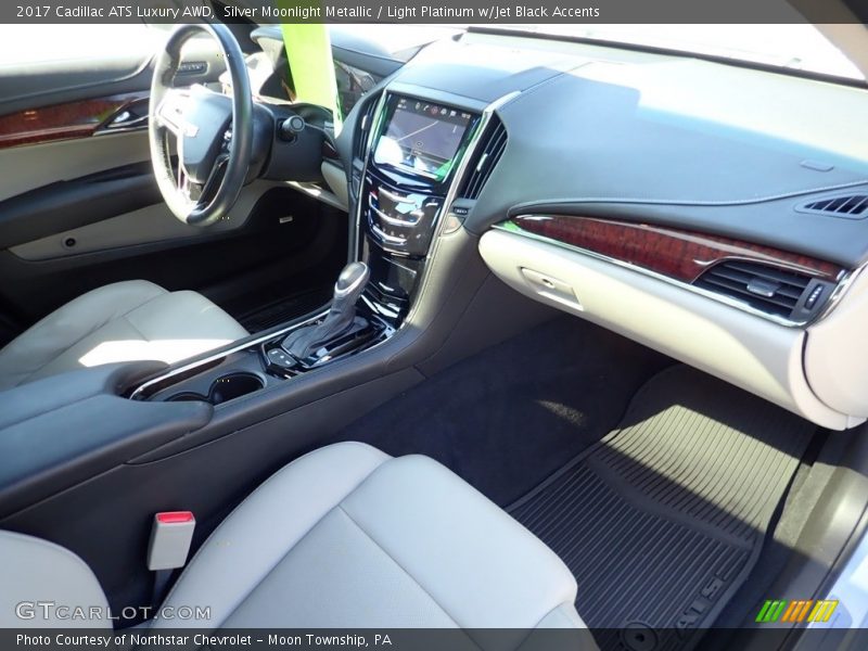 Silver Moonlight Metallic / Light Platinum w/Jet Black Accents 2017 Cadillac ATS Luxury AWD
