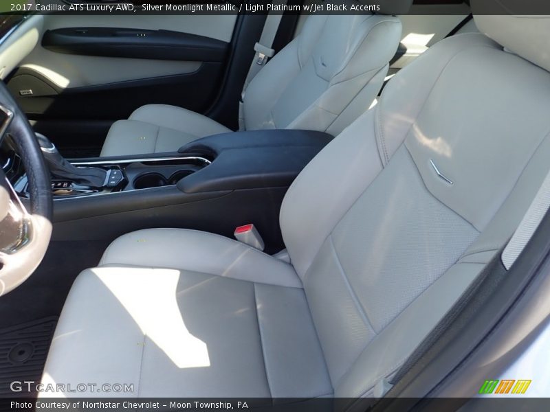 Silver Moonlight Metallic / Light Platinum w/Jet Black Accents 2017 Cadillac ATS Luxury AWD
