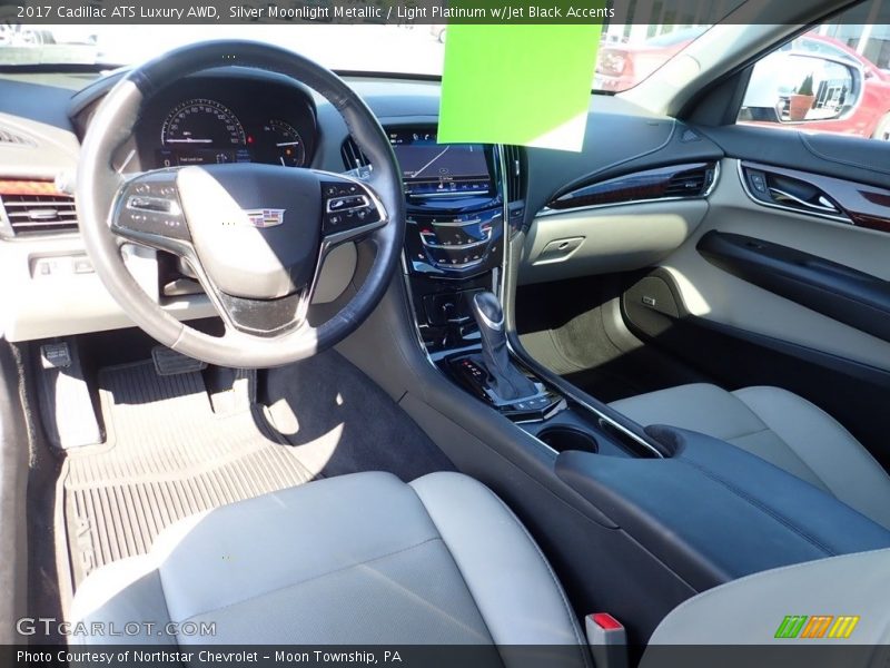 Silver Moonlight Metallic / Light Platinum w/Jet Black Accents 2017 Cadillac ATS Luxury AWD
